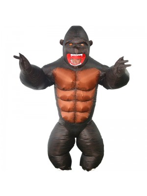 Gorille Gonflable Costume Singe Orang-outan Gibbon Chimp Costume pour Adulte
