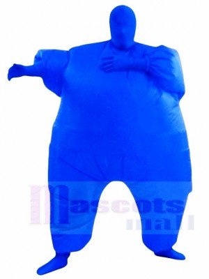 Bleu Plein Corps Costume Gonflable Halloween Noël Les costumes pour Adultes