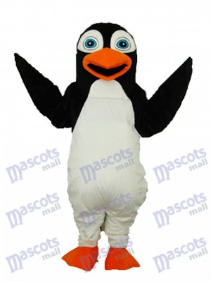 Costume adulte mascotte pingouin noir océan