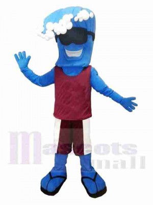 Vague bleue Costume de mascotte