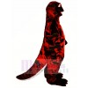 rouge et Noir Sortie Salamandre Mascotte Costume