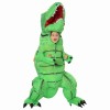 vert T-Rex Dinosaure Gonflable Costume Air Coup en haut Fête Costume pour Adulte/enfant