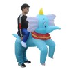 Bleu l'éléphant Porter moi Balade sur Gonflable Costume Halloween Noël pour Adulte