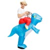 Dinosaure Balade sur Gonflable Costume Coup en haut Costume pour Adulte/Enfant Bleu
