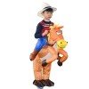 Orange Cheval Porter moi Balade sur Gonflable Costume Cow-boy Halloween Noël pour Enfant