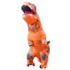 Orange Tyrannosaurus T-Rex Dinosaure Gonflable Costume Halloween Noël pour Adulte/enfant