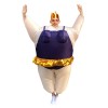 Ballerine Gonflable Costume Tiare couronne Halloween Noël Costume pour Adulte Violet foncé