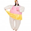 Ballerine Gonflable Costume Tiare couronne Halloween Noël Costume pour Adulte Sakura Pink