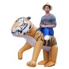 Fort tigre Porter Moi Balade sur Gonflable Costume Halloween Noël Costume pour Adulte