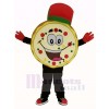 Délicieux Pizza avec rouge Chapeau Mascotte Costume