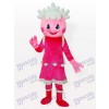 Costume de mascotte anime adulte rose neige