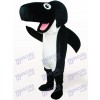 Costume de mascotte adulte en peluche baleine noire