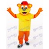 Ours de Pipi jaune mâle Costume de mascotte animale