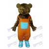 Mascotte ours en peluche Costume adulte Animal