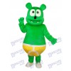Costume adulte mascotte ours vert