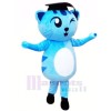 Un clin d'oeil Bleu Chat Mascotte costumes Animal