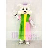 Réaliste Pâques lapin dans Coloré Robe Mascotte Costume Dessin anim