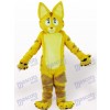 Costume de mascotte adulte animal chat jaune