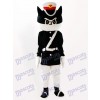 Costume de mascotte adulte Cartoon Black Cat Detective