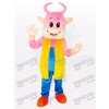 Adorable costume de mascotte de vache Pinky