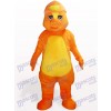 Costume de mascotte adulte jaune dinosaure