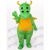 Costume drôle de mascotte adulte vert dinosaure animaux