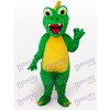 Costume drôle de mascotte adulte vert dinosaure animaux