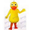 Costume de mascotte de volaille jaune canard