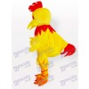 Grand Costume de mascotte de poulet Chanticleer jaune