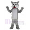Drôle gris Loup Mascotte Costume Animal