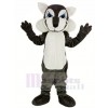 Sombre gris Loup Mascotte Costume Animal