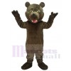 Costume de mascotte en peluche ours grizzli marron