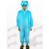 Costume de mascotte bleue Hippo Open Face Kids
