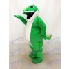 Costume de mascotte verte de gecko