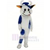 Bleu Bétail Vache Mascotte Costume Animal