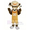 Texas Longhorns sport Taureau avec marron Manteau Mascotte Costume Animal