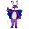 Papillon Pâques Violet lapin Mascotte Costume Dessin animé