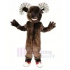 Sombre marron sport RAM Mascotte Costume Animal