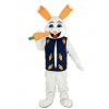 Pâques lapin avec Carotte Mascotte Costume Adulte