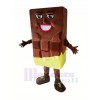 Chocolat Bar Mascotte Costume Dessin animé