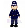 Mignonne Souriant Policier Mascotte Costume Gens