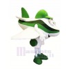 vert et blanc Avion Mascotte Costume Dessin animé