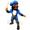 Haute Qualité Pirate dans Bleu Mascotte Costume Gens