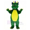 vert Dragon Mascotte Costume Dessin animé