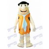 Fred Flintstone Caveman Costume de mascotte sauvage de l'âge de pierre moderne brun