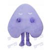 Happy Purple Letter Un costume de mascotte alphabet