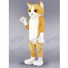 Chat heureux mascotte adulte costume Animal Dessin animé