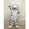 Costume de mascotte tigre albinos blanc sans barbe