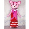Costume de mascotte adulte fée chat rose