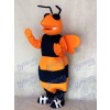 Costume de mascotte d'abeille à frelon adulte orange et bleu marine